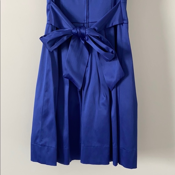 Cobalt Satin Mini Dress - Picture 6 of 8